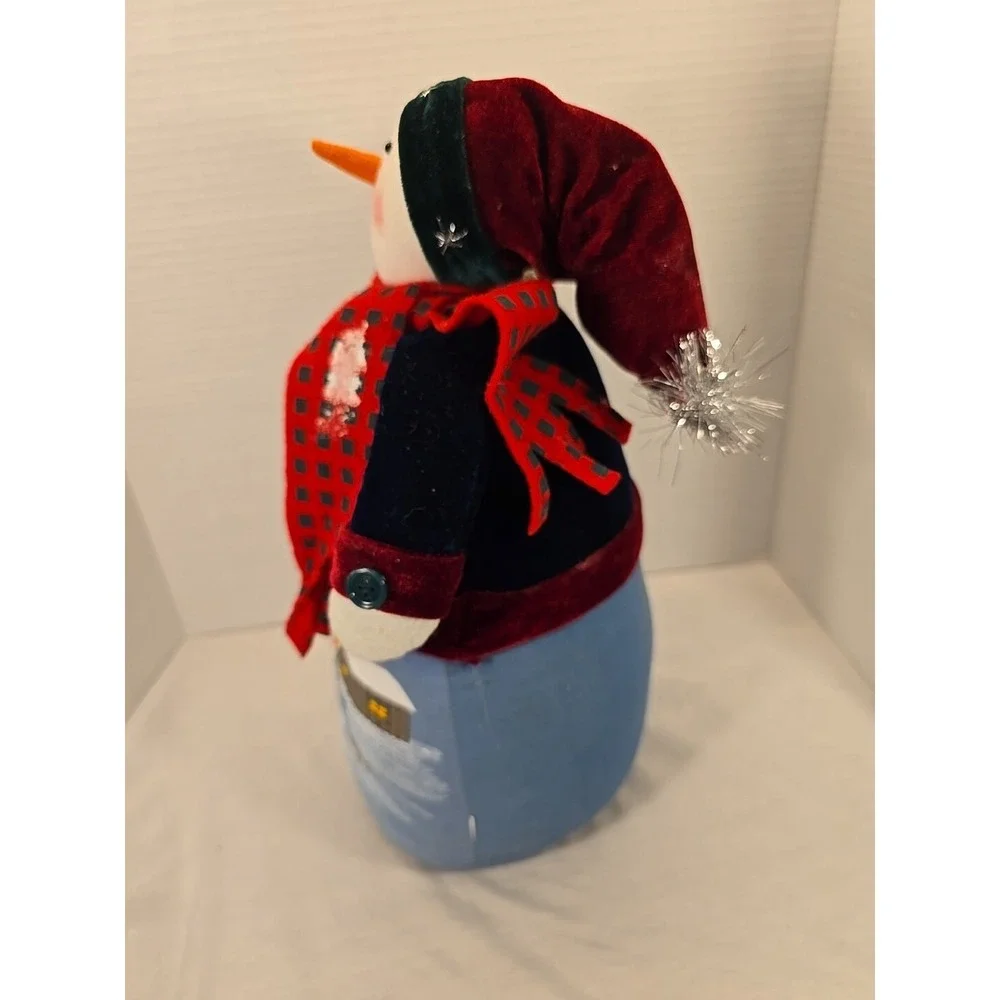 Snowman Carrying Christmas Tree Door Stop 14